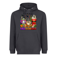 Smoke happy hallothanksmas skeleton coffee cups Heavyweight Hoodie - texasbilliewilder