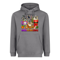Storm happy hallothanksmas skeleton coffee cups Heavyweight Hoodie - texasbilliewilder