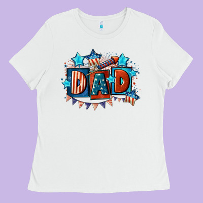 American Dad  4th Of July Ladies Tee Designed By Cowgirlartshop