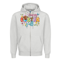Dove Grey happy easter yall Zipper Hoodie - Artiststas