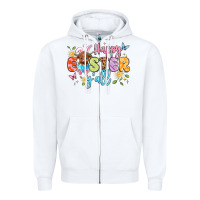 White happy easter yall Zipper Hoodie - Artiststas