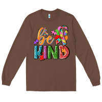 Chestnut autism be kind Long Sleeve Tee - NancyCooperArtShop