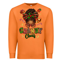 Carrot granny claus afro messy bun Premium Sweatshirt - texasbilliewilder