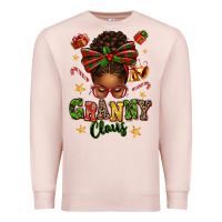 Pale Pink granny claus afro messy bun Premium Sweatshirt - texasbilliewilder