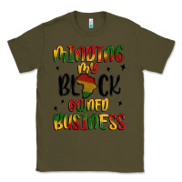 Army Green minding my black owned business Classic Tee - MaliasSmallBusiness