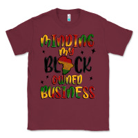 Burgundy minding my black owned business Classic Tee - MaliasSmallBusiness