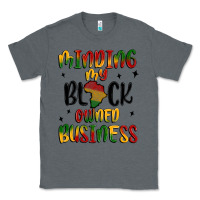 Charcoal Heather minding my black owned business Classic Tee - MaliasSmallBusiness