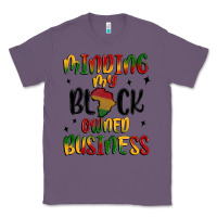 Lavender minding my black owned business Classic Tee - MaliasSmallBusiness