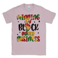 Lilac minding my black owned business Classic Tee - MaliasSmallBusiness