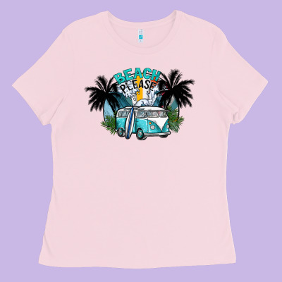 Beach Please Ladies Tee Designed By Sublimationcraftshop