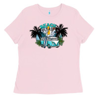 Bubblegum Pink beach please Ladies Tee - SublimationCraftShop