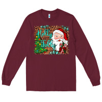 Burgundy holly jolly Long Sleeve Tee - JahusDesignShop