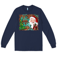 Navy holly jolly Long Sleeve Tee - JahusDesignShop
