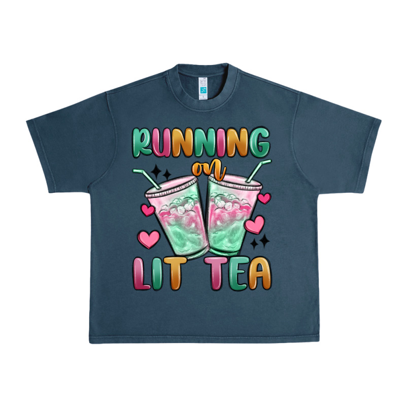 Running On Lit Tea Urban Heavy Tee by MaliasSmallBusiness | Teevron