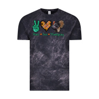 Cloud Black peace love thanksgiving Vintage Tee - Jasminsmagicworld