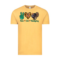 Vintage Mustard peace love thanksgiving Vintage Tee - Jasminsmagicworld