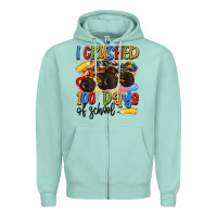 Seafoam i crushed 100 days of school Zipper Hoodie - Artiststas