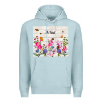 Blue Mist be kind wildflower Premium Hoodie - TumblerDesignByShophia