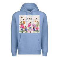 Colony Blue be kind wildflower Premium Hoodie - TumblerDesignByShophia