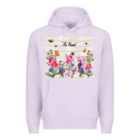Lilac be kind wildflower Premium Hoodie - TumblerDesignByShophia