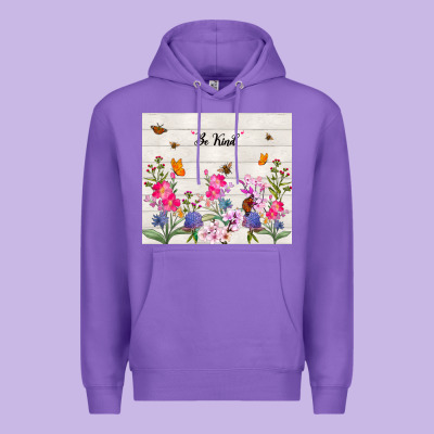 Be Kind Wildflower Premium Hoodie Designed By Tumblerdesignbyshophia
