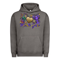 Pigment Tornado Peace love crawfish Mardi Gras skeleton hand Urban Hoodie - FaDigitalArtStudio