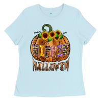 Baby Blue hippie halloween Ladies Tee - CowhideDigitalArt