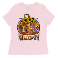 Bubblegum Pink hippie halloween Ladies Tee - CowhideDigitalArt