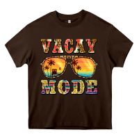Chocolate Brown vacay mode Heavy Core Tee - BarkalooDesign