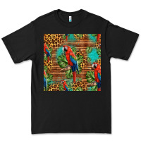 Black macaw parrot seamless pattern Premium Tee - HRA Design Shop