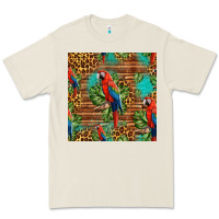 Macaw Parrot Seamless Pattern Premium Tee | Teevron