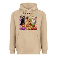 Mushroom happy hallothanksmas cats Heavyweight Hoodie - texasbilliewilder