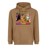 Toasted Coconut happy hallothanksmas cats Heavyweight Hoodie - texasbilliewilder
