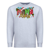 Heather Grey mama claus Premium Sweatshirt - texasbilliewilder