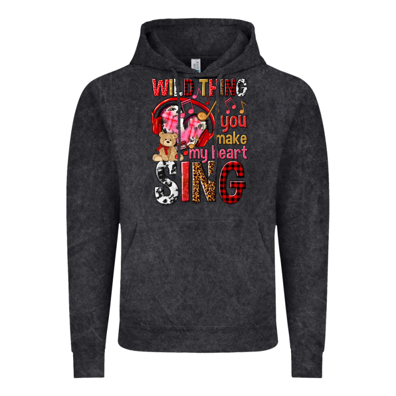 Wild Thing You Make My Heart Sing Vintage Hoodie by NancyCooperArtShop | Teevron