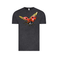 Vintage Black Ladybug Flying Vintage Tee - LillyAllenDesigns