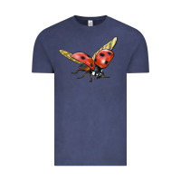 Vintage Denim Ladybug Flying Vintage Tee - LillyAllenDesigns