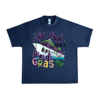 Navy oh ship it's a mardi gras trip Urban Heavy Tee - MaliasSmallBusiness