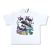 White oh ship it's a mardi gras trip Urban Heavy Tee - MaliasSmallBusiness