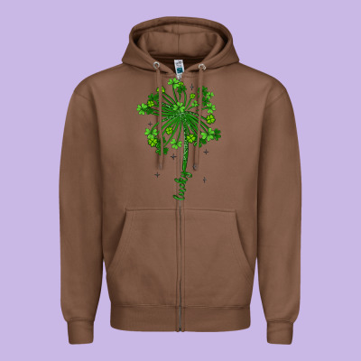 Lucky St Patrick S Day Zipper Hoodie Designed By Artiststas
