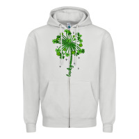 Dove Grey lucky st patrick s day Zipper Hoodie - Artiststas