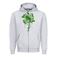 Heather Grey lucky st patrick s day Zipper Hoodie - Artiststas