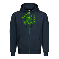Navy lucky st patrick s day Zipper Hoodie - Artiststas