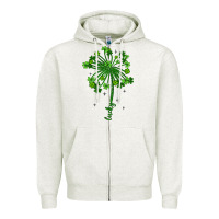 Oatmeal Heather lucky st patrick s day Zipper Hoodie - Artiststas