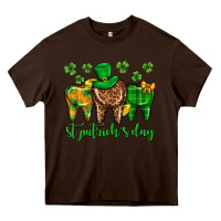 Chocolate Brown Dentist st. patricks day Heavy Core Tee - Neo Western