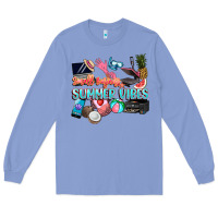 Colony Blue small businesses summer vibe Long Sleeve Tee - NancyCooperArtShop