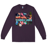 Plum small businesses summer vibe Long Sleeve Tee - NancyCooperArtShop