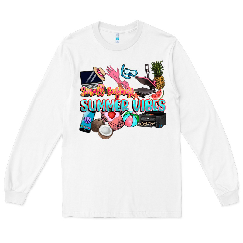 Small Businesses Summer Vibe Long Sleeve Tee by NancyCooperArtShop | Teevron