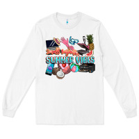 White small businesses summer vibe Long Sleeve Tee - NancyCooperArtShop