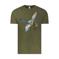 Vintage Olive Dragon Fly Vintage Tee - LillyAllenDesigns
